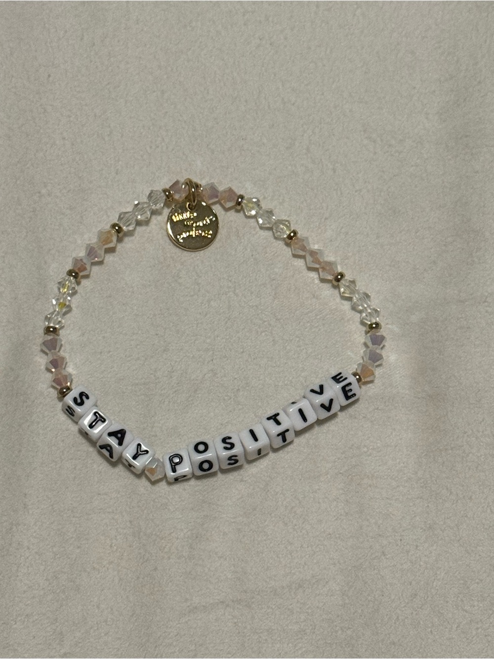 Little Words Project Stay Positive Bracelet - Icy - Picture 2 of 3